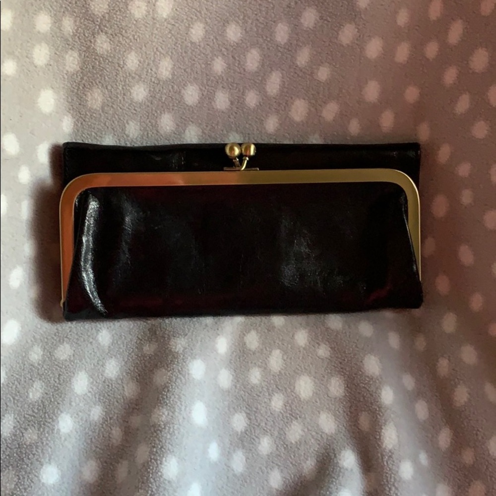 Black leather wallet